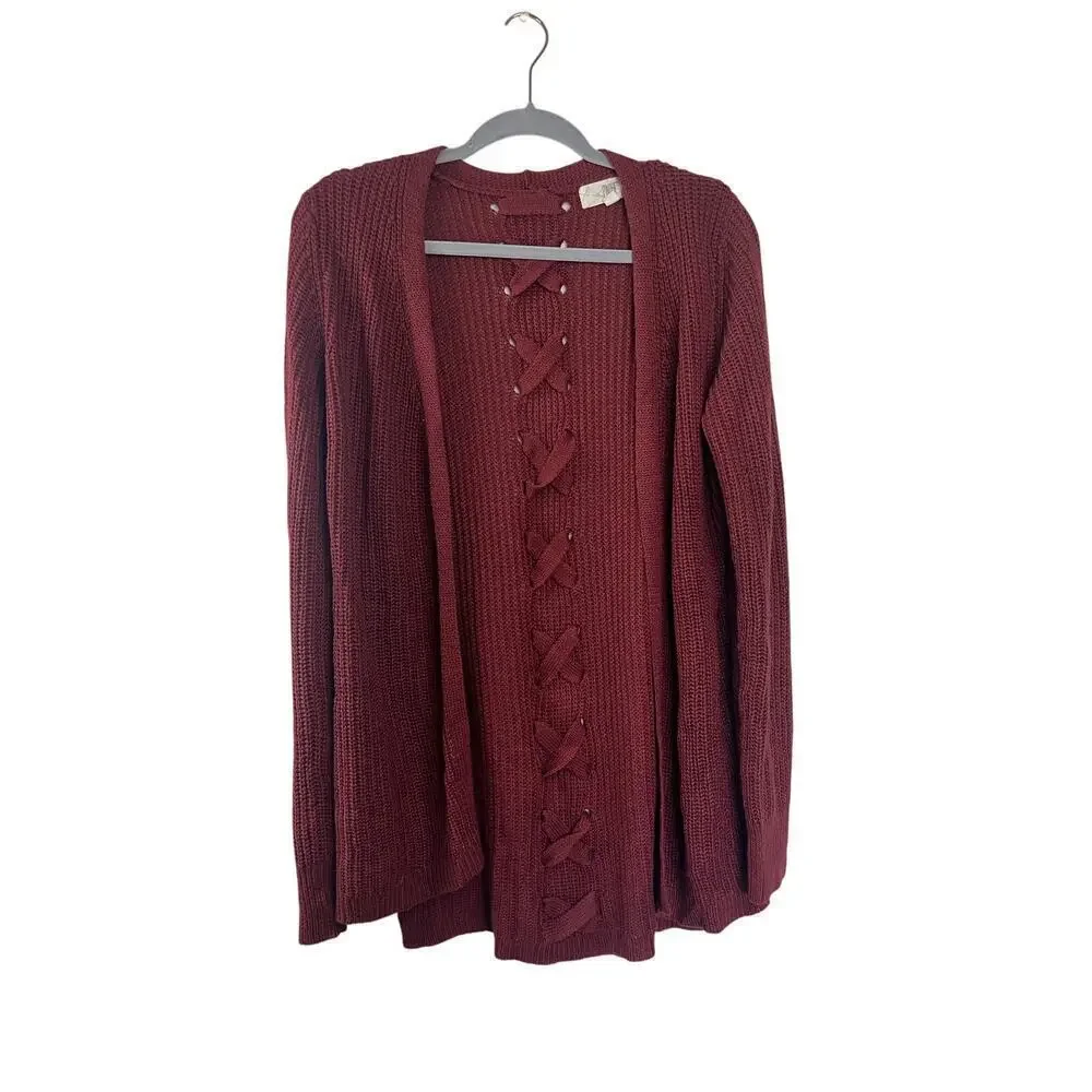 Pinoe Rusted Open Front Cardigan Size Medium - Picture 1 of 5